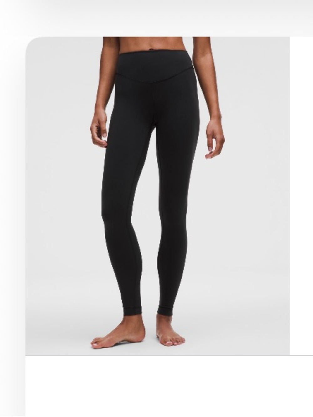 lululemon Wunder Under SmoothCover High-Rise Tight 28", BLACK, Size 6 - Picture 3 of 3